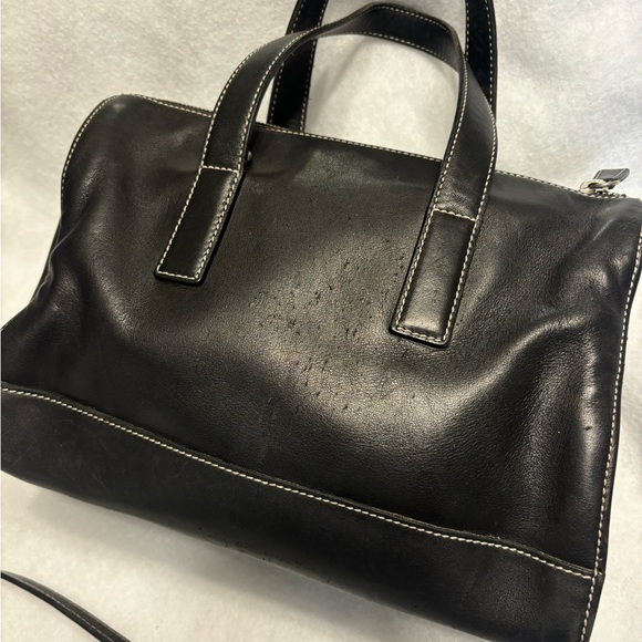 COACH Vintage Hamptons Classic Black Leather Purse Pre-loved - Picture 7 of 16